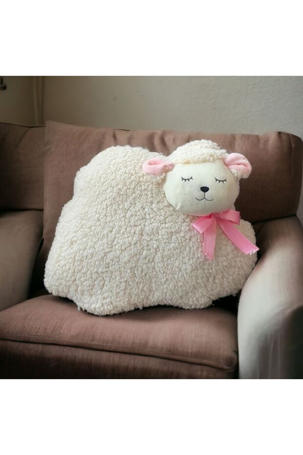 Mellitopelus Lamb Letter Plush Pillow for Baby and Children's Room with Toys