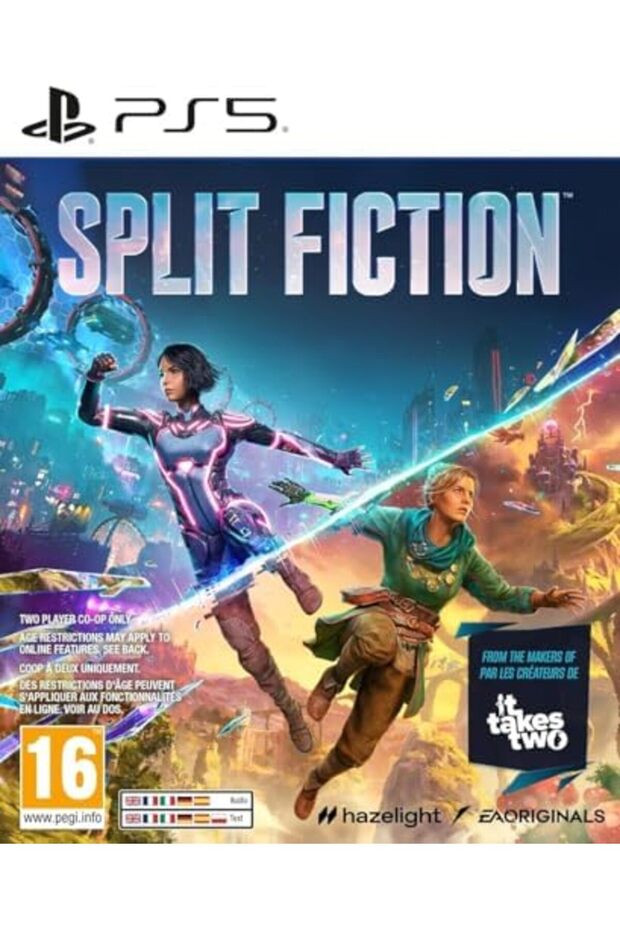 Split Fiction PS5 Game, Two-Player Co-op Action Adventure, 16+ PEGI Rating
