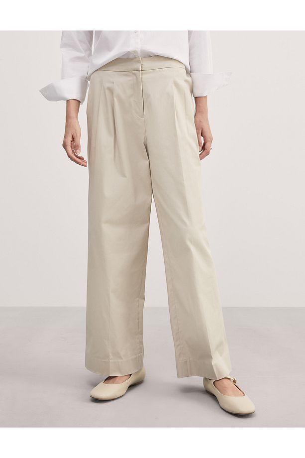 Wide Leg Chino Pantolon - 1
