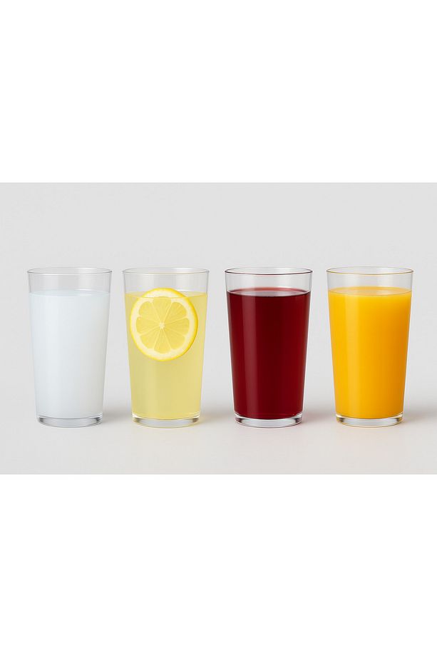 Sert Plastik Kokteyl Parti - Limonata Içecek Bardağı 175 Cc - 10 Adet Kristal Mika Bardak - 5