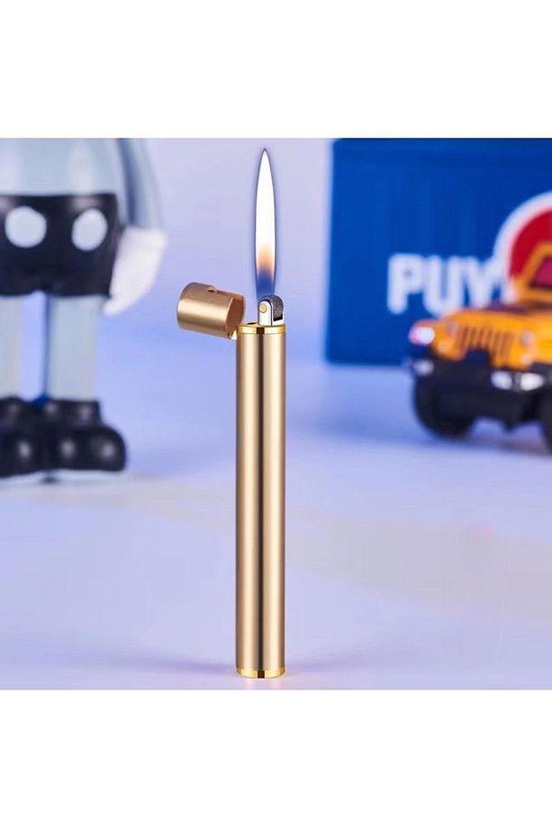 Mini Sigara Stil Lüx Çakmak Taşınabilir Doldurulabilir Gazlı Lüx Çakmak - 1