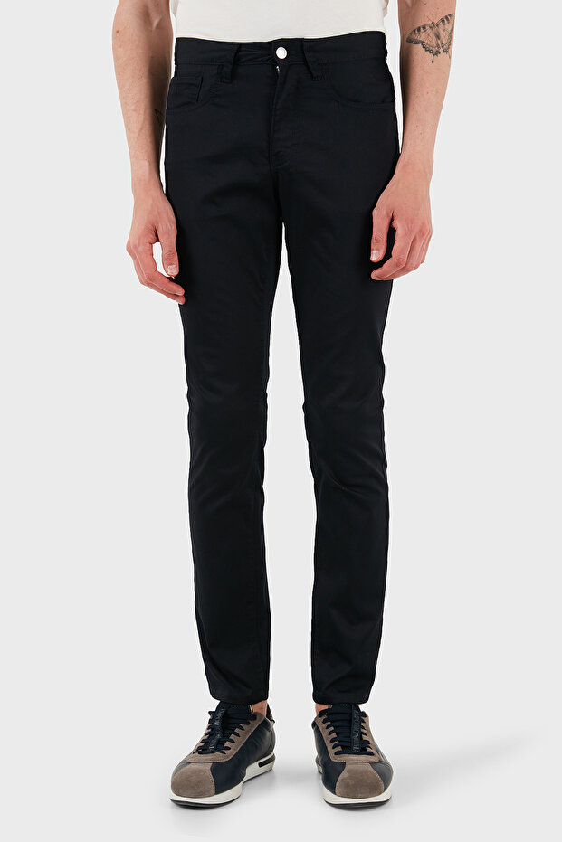 Stretch Cotton Slim Fit Regular Waist Straight Leg Pants Men's Pants Xm000070 Af13236