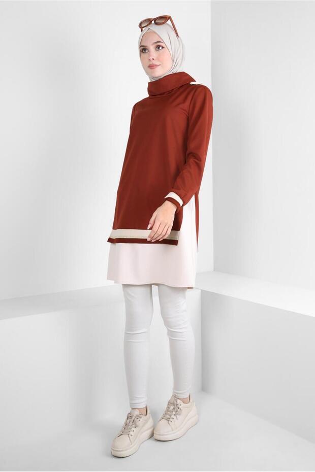 GARNİLİ ÖRME TUNİK 44235 - 2