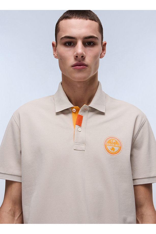 NP0A4ID3N1P1-E-CLANIS SS Gri Relaxed Erkek T-Shirt - 1