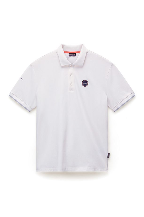 NP0A4IDA2061-E-BADGE SUM Beyaz Relaxed Erkek T-Shirt - 6