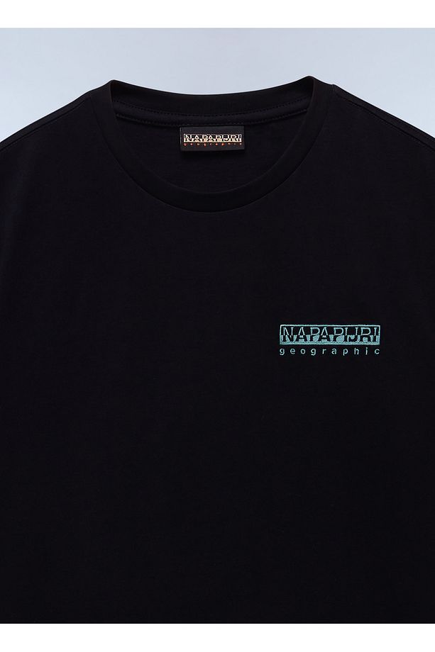NP0A4ILX9411-S-VIGNONI BACK SS Siyah Relaxed Erkek T-Shirt - 4