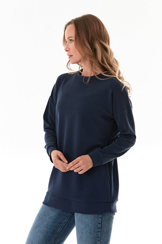 Basic Bisiklet Yaka Modal Tunik - 3