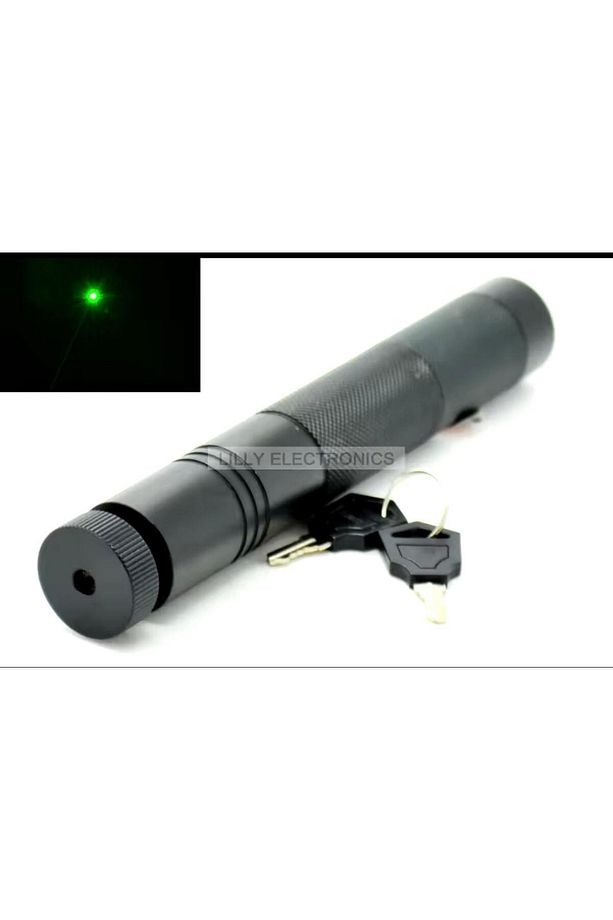 Yeşil Lazer Pointer  4 Farklı Yansıtma 50km Menzil Emnniyet  Kilitli - 3