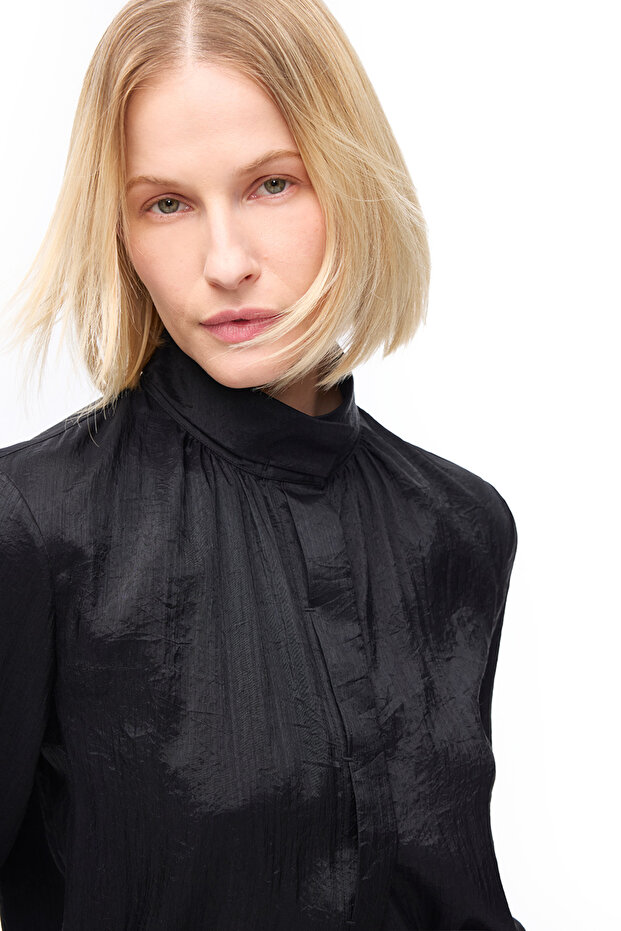 Siyah Eddys Regular Fit Bluz - 3