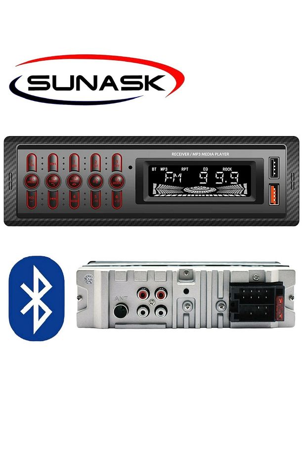Primat Çift Amfi Çıkışlı 4x60watt 63 Max Ses Hızlı Şarj Usb Girişli Araba Teybi Oto Teyip - 2