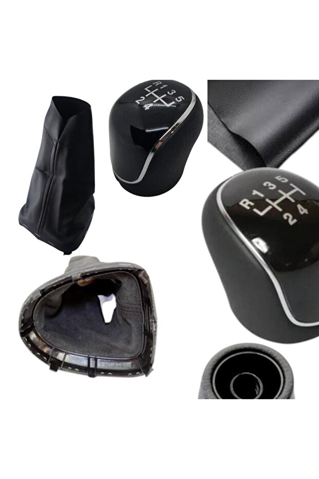 Leather Covering Gear Shift Knob & Gaiter Suit for Renaultkangoo 1 Megane 1
