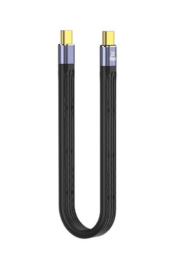 Type-C To Type-C Kablo 20 GBPS USB Type Kablosu Hızlı Data Kablosu C-27 20 Cm - 1
