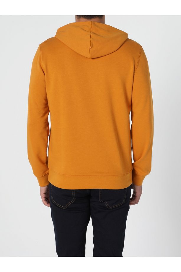 Regular Fit Erkek Sari Sweatshirt - 1