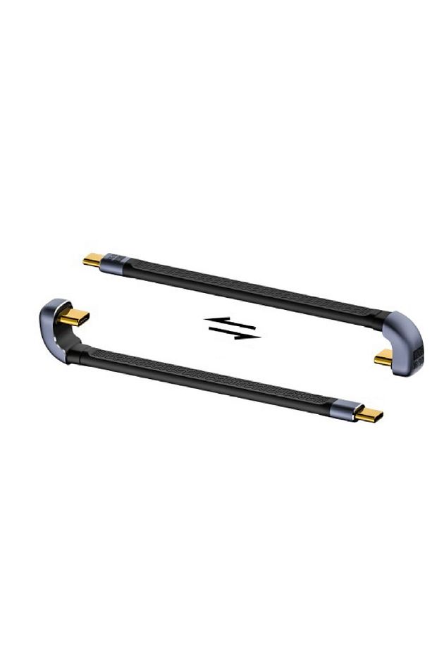 KOPYA - Type-C To Type-C 40 GBPS 8K Kablo 240W Pd Hızlı Data Kablosu C-29 10 Cm - 1