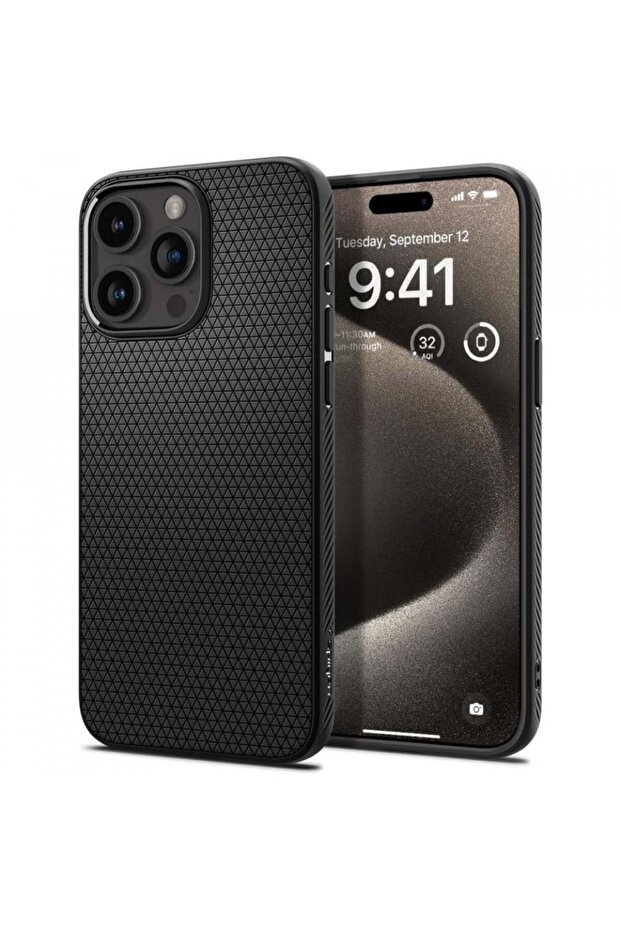 Liquid Air Case for iPhone 15 Pro Max - Matte Black