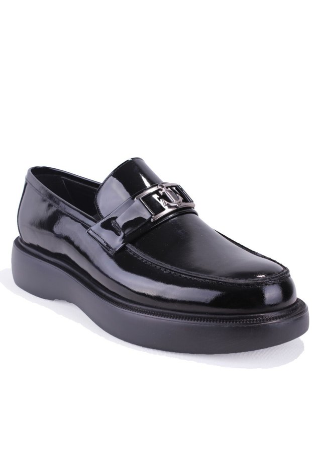 Dma78-9540 Black Patent Leather Orthopedic Classic Sports Men's Leather Shoes