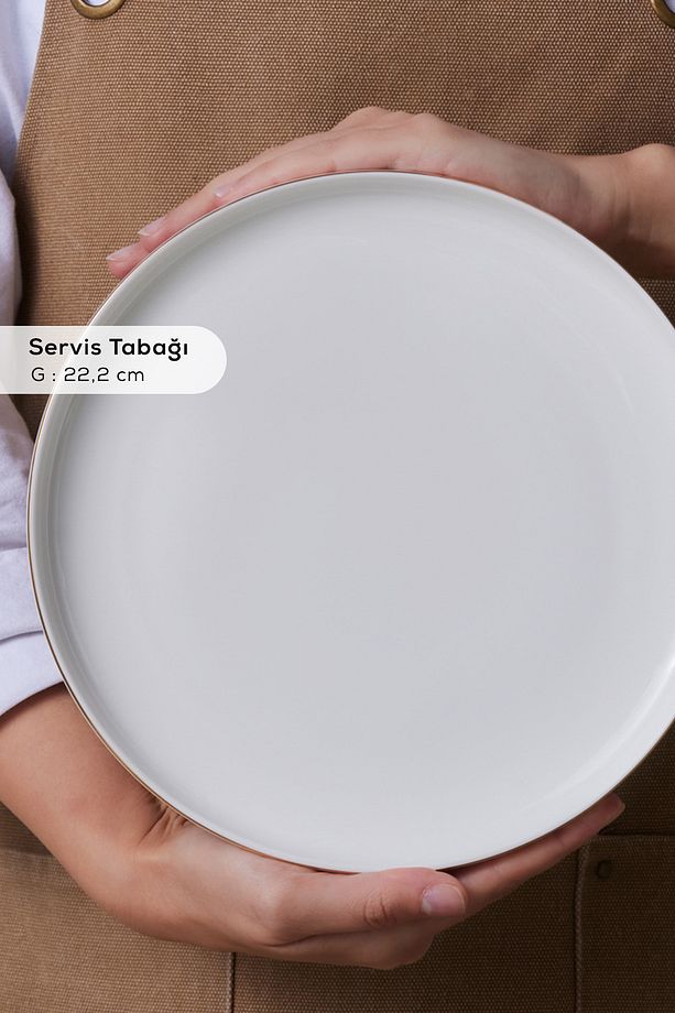 Elegance Bone Favaro 38 Parça 6 Kişilik Kahvaltı Seti Gold - 6