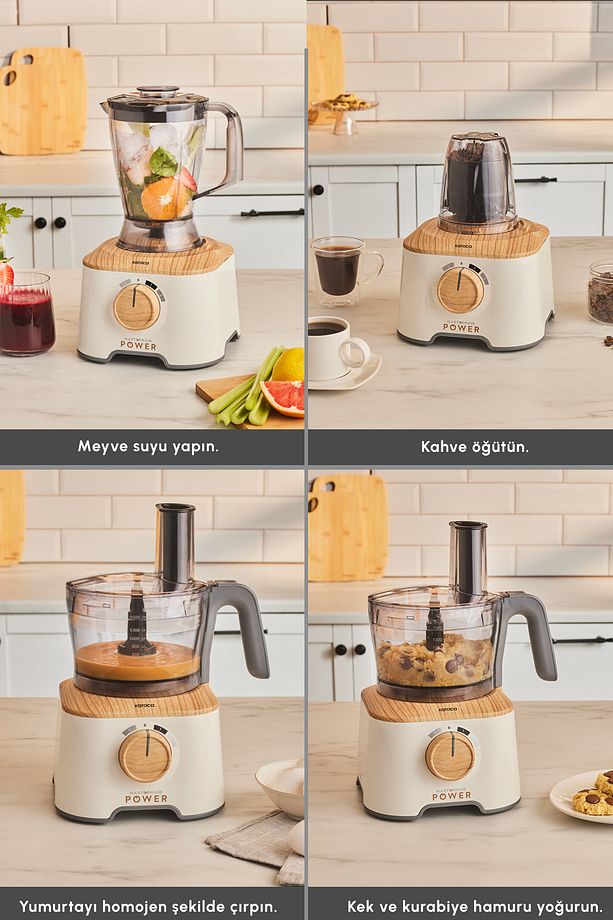 Mastermaid Power 10 in 1 Mutfak Robotu Wood Craft 2000 W - 5