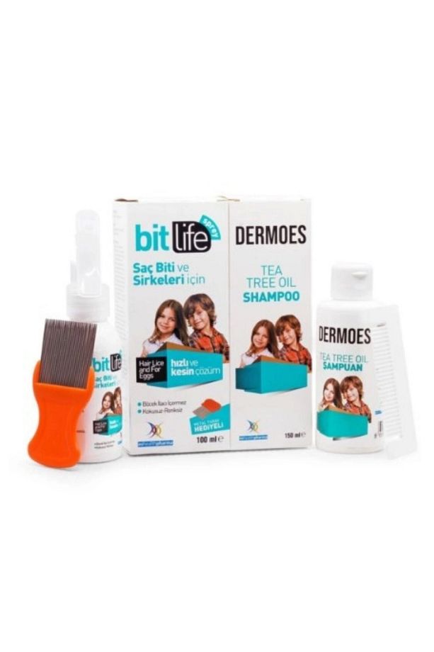 Bit Life Spreyi 100 ml Bit Life Şampuanı 150 ml Demir Tarak Hediyeli Kofre - 1