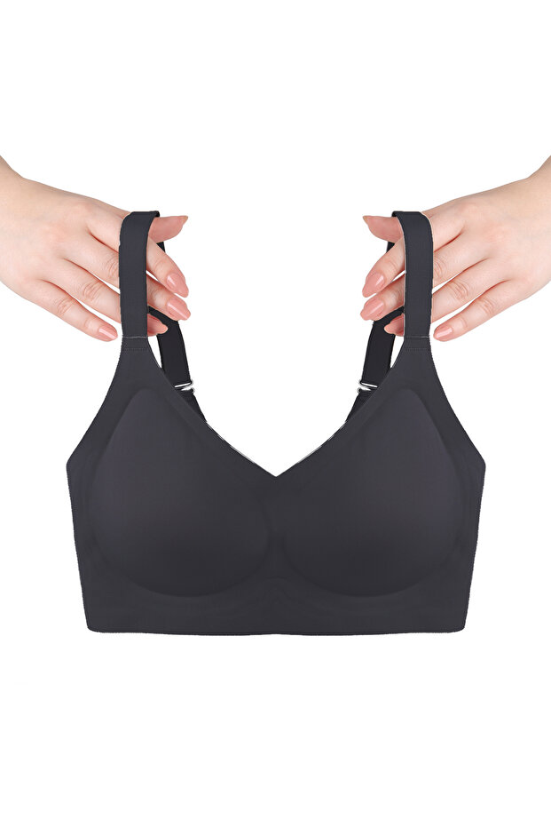 Underwire Free Laser Seamless Invisible Removable Padded Recovery Bra