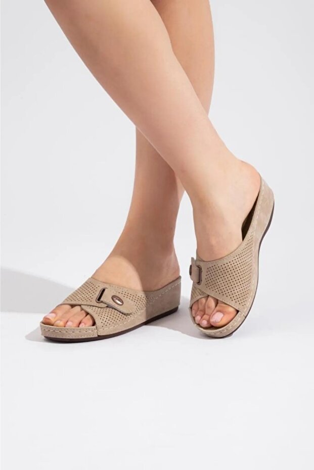 Women's Orthopedic Comfort Model Daily Slippers with Soft Anatomical Soles, Comfortable for Outside & Inside
