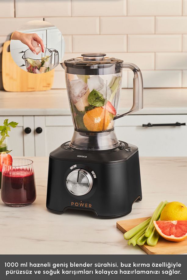 Mastermaid Power 10 in 1 Mutfak Robotu Black Blender Seti 2000w - 6