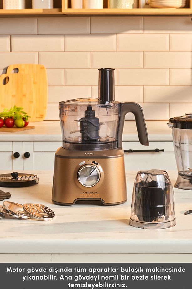 Mastermaid Power Multifunctional 10 in 1 Walnut Brown Mutfak Robotu 2000W - 8