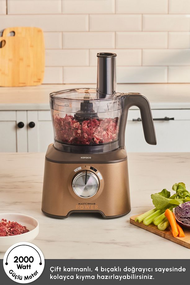 Mastermaid Power Multifunctional 10 in 1 Walnut Brown Mutfak Robotu 2000W - 7