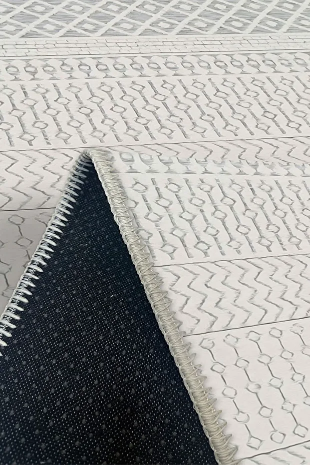 Makine Dokuması Pamuklu Dokuma Ve Kaymaz Taban, Şönil, Yıkanabilir, Dekoratif Modern Halı, Kilim - 4