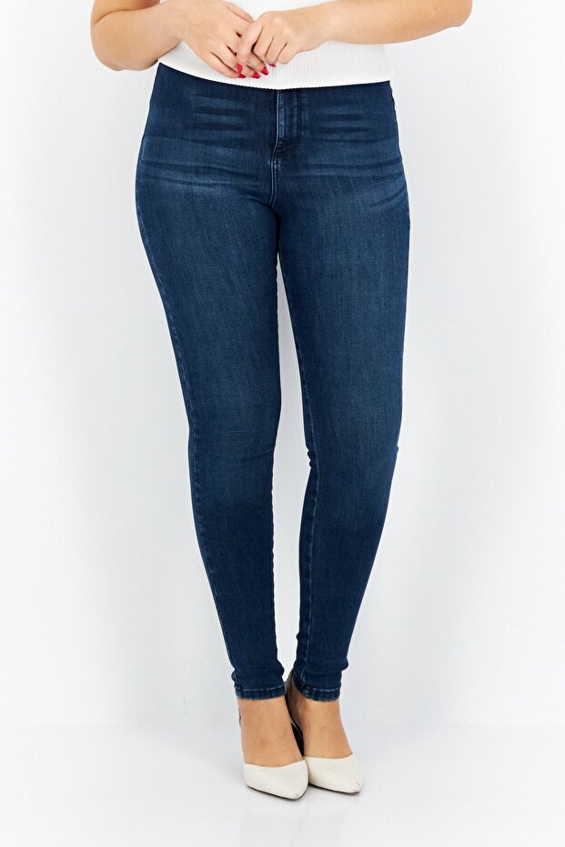 Women Regular Fit Wash Stretchable Denim, Blue