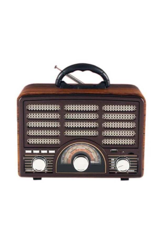 Rechargeable HI-FI Radio with Remote Control, Large Capacity Battery, Portable, Retro Style FM - 2