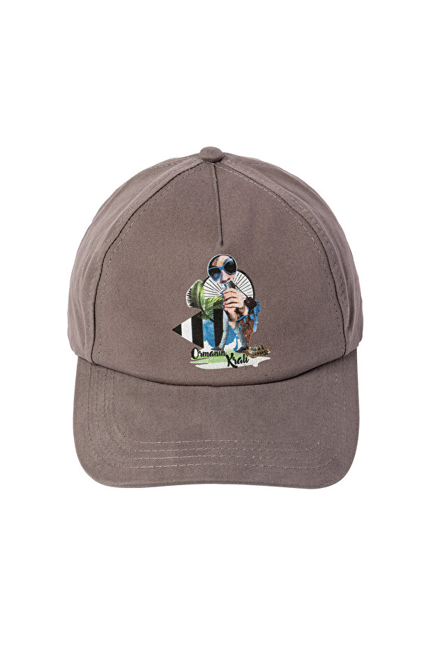 قبعة سائق الشاحنة الرمادية الطبيعية - 2