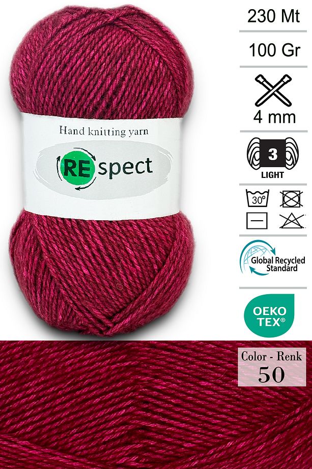 100gr-230mt Soft Akrilik Yün- Bebe İpi- 50 - 1