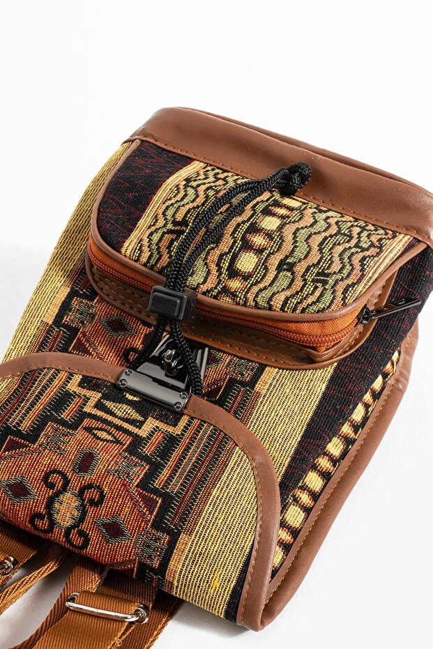 Luxury Motif Pattern Backpack - 4