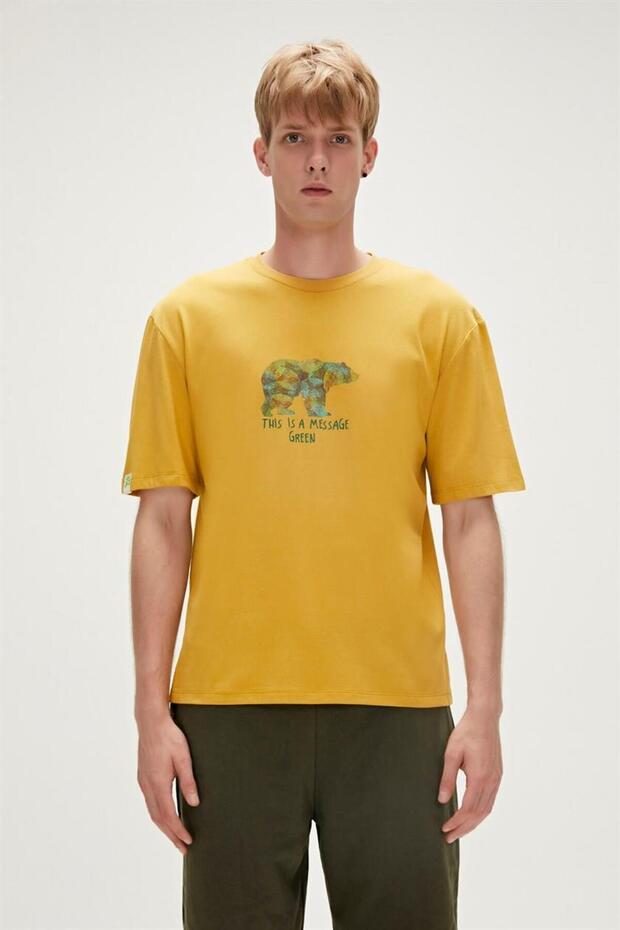 23.01.07.007-C119 Re-Finger Men's T-Shirt Yellow