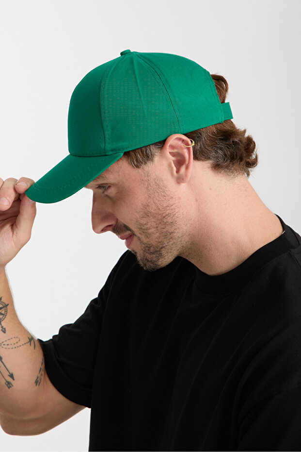 Basic Adjustable Baseball Cap with Velcro Back - 5