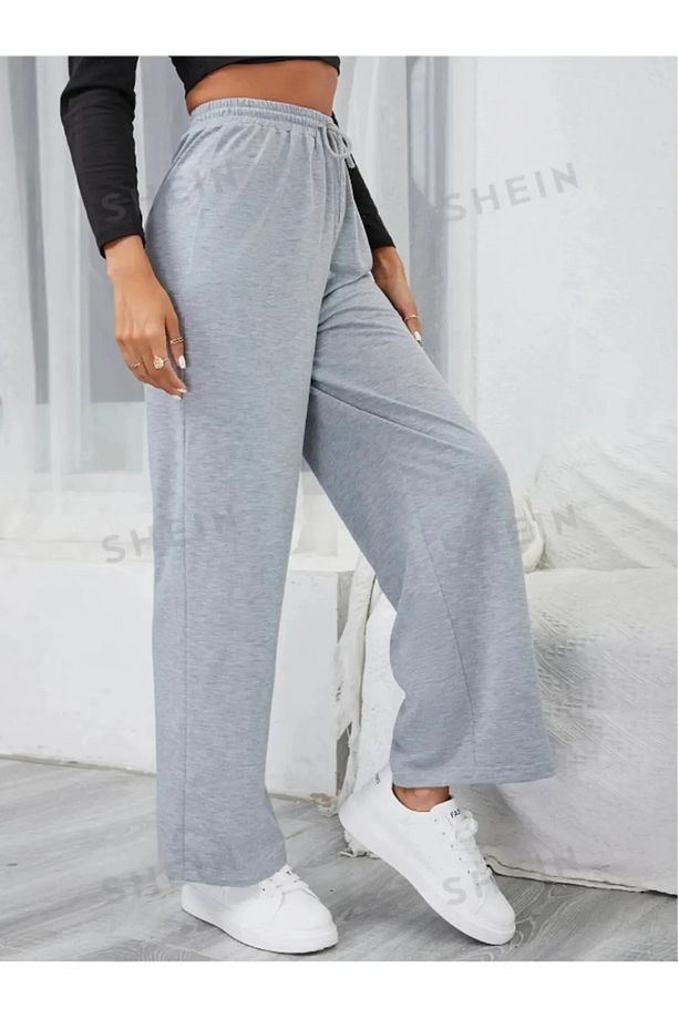 Bol Paça Çımalı Oversize Basic Eşofman Altı, - 3
