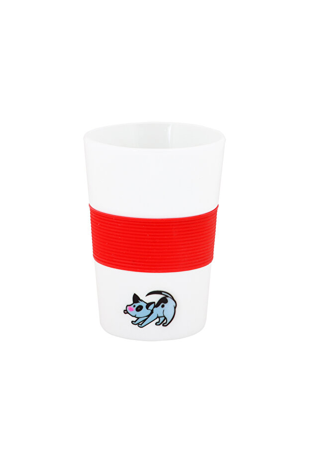 Dogs Ceramic Mug 500 Ml White/Red