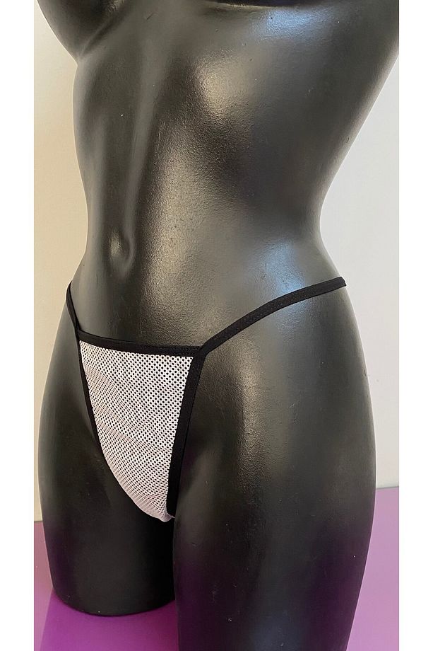 String Tanga Külot Tül ve Mikro Kumaştan Tasarlanmış Şık Model - 1