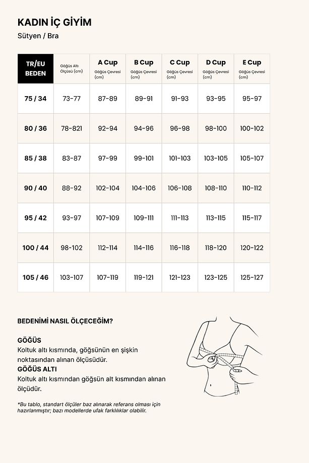 Kadın Ten Silikon Sütyen - 6