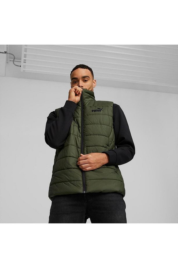 Essentials Hooded Erkek Haki Yelek - 3