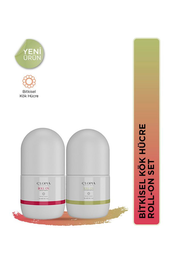Beyazlatıcı Etkili Ter Kokusu Önleyici Bitkisel Kök Hücre Roll-on Set Limon Otu Itır - 1