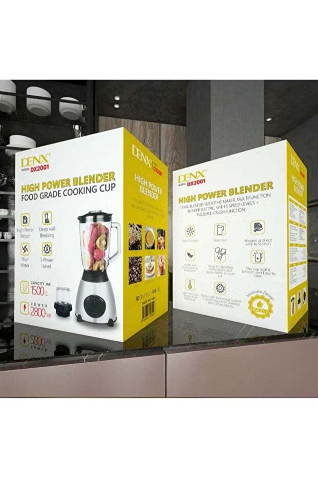 1.5 Liter Electric Blender With Grain Mill And Five Speed Levels. Easy To Use And Clean - 3