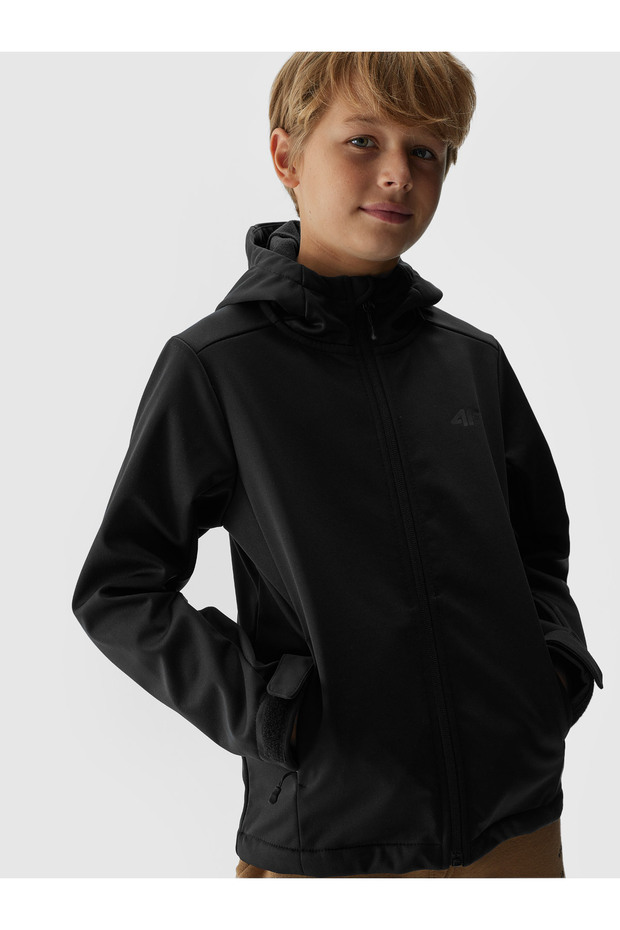 Jachetă SOFTSHELL M149 pentru băieți neagră - 3