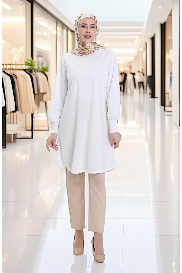 Basic Tunik 1120-06 Beyaz - 3