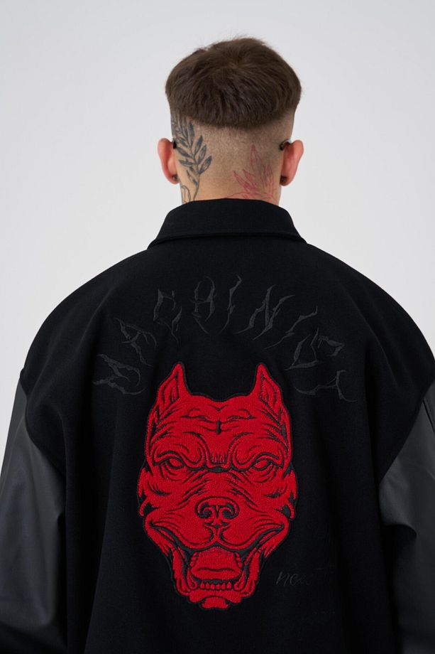 Erkek No Need To Fear Oversize Bomber Ceket Black - 1