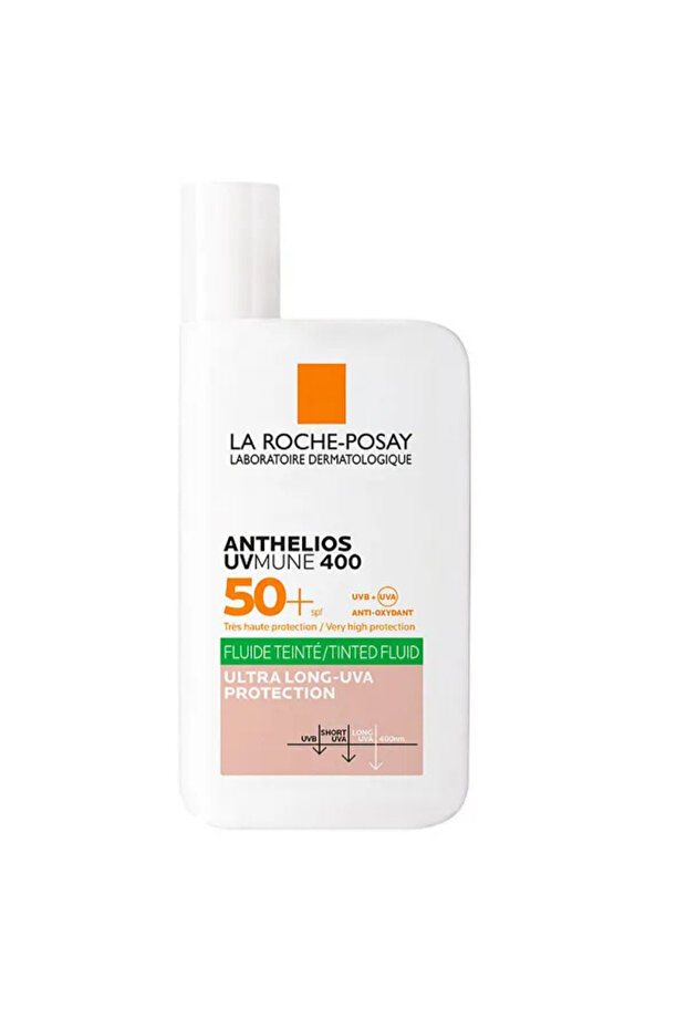 Anthelios Tinted Oil Control SPF50 50ml | Matte Fluid Sunscreen for Oily Skin