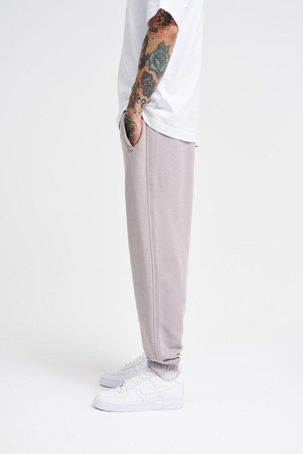 Erkek Basic Jogger Relaxed Gri Eşofman Altı - 3