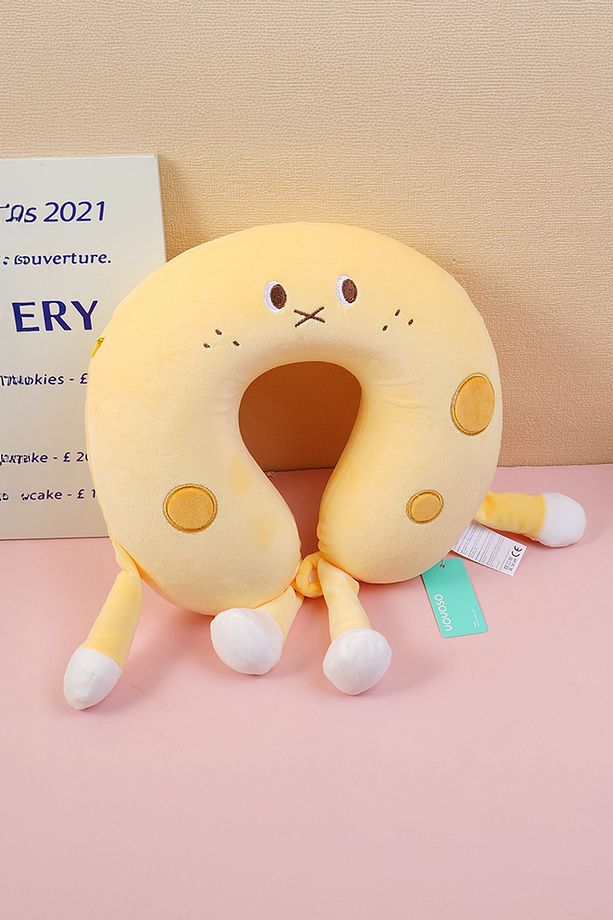 Cheese Memory Foam U Tipi Yastık Sarı - 1