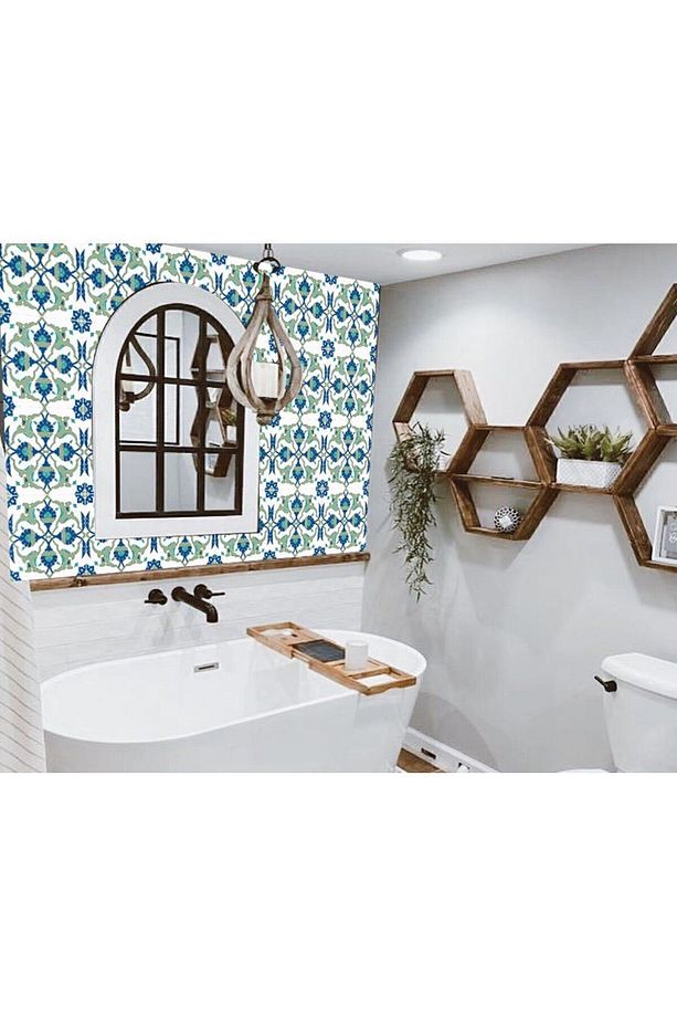 Kendinden Yapışkanlı Çini 01 Desenli Pvc Karo 30x30 Cm (33 ADET) 3m2 - 3